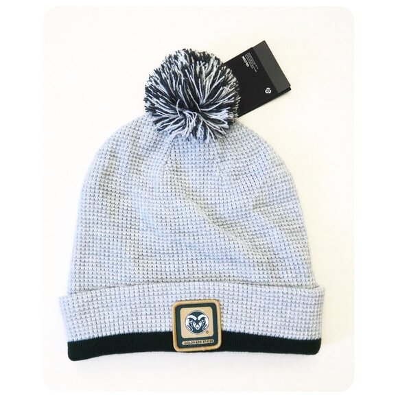 NWT Under Armour Collegiate Gray Green Colorado State Beanie - Picture 1 of 4